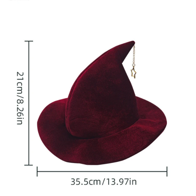 1pc Crescent-Shaped Hats with Star Additions, Role-Playing, Halloween, Campus Activities And Graduation Performance Additions