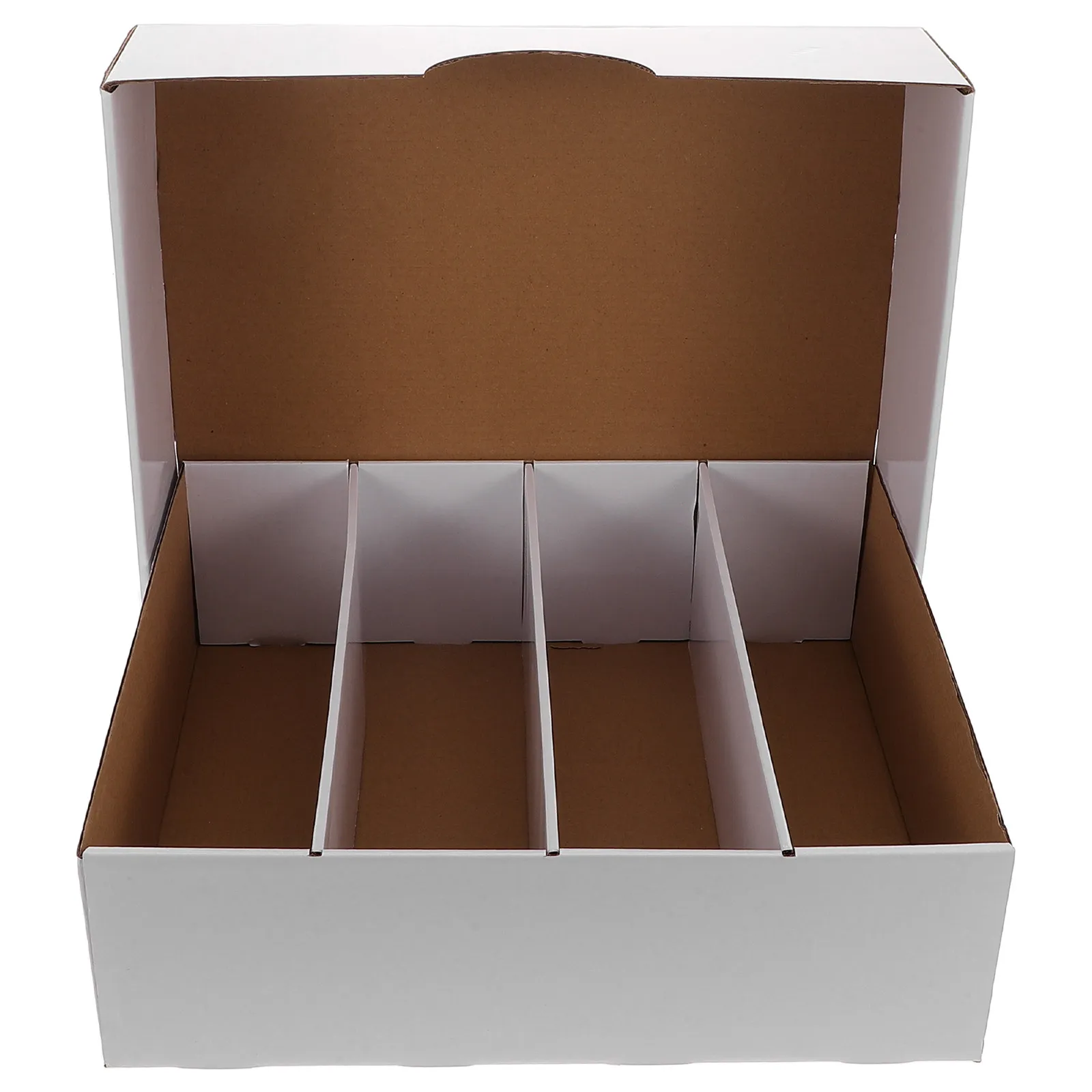 

Коробка для хранения коллекционных карточек с несколькими отделениями, картонный органайзер большой емкости, разделители для спорта, бейсбола, баскетбола, футбола