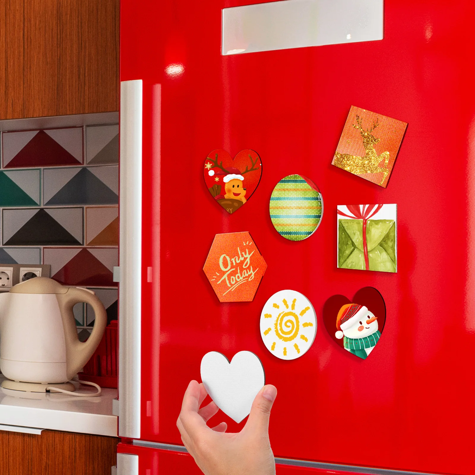 

16Pcs Mini Magnetic Canvas Boards for Painting Fridge Decor Craft Panels DIY Reminder Notetaking Home Art Kit Small Canvases