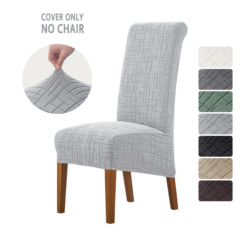 1/2/4/6 pièces nordique XL housses de chaise de salle à manger housses de chaise extensibles à dossier haut housse de siège de chaise Jacquard pour fête de Banquet de mariage