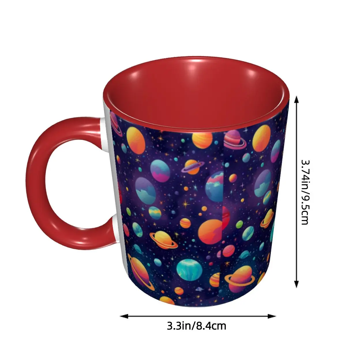 Solar System Space Planets Universe Mug Funny Ceramic Coffee Cups Tea Mugs Milk Cup Drinkware Gift for Friends DIY Custom