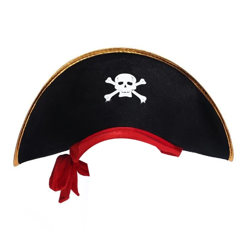 Stage Performances Pirate Hat for All Age Masquerade Party Captain Hat Halloween Costume Hat Party Accessories