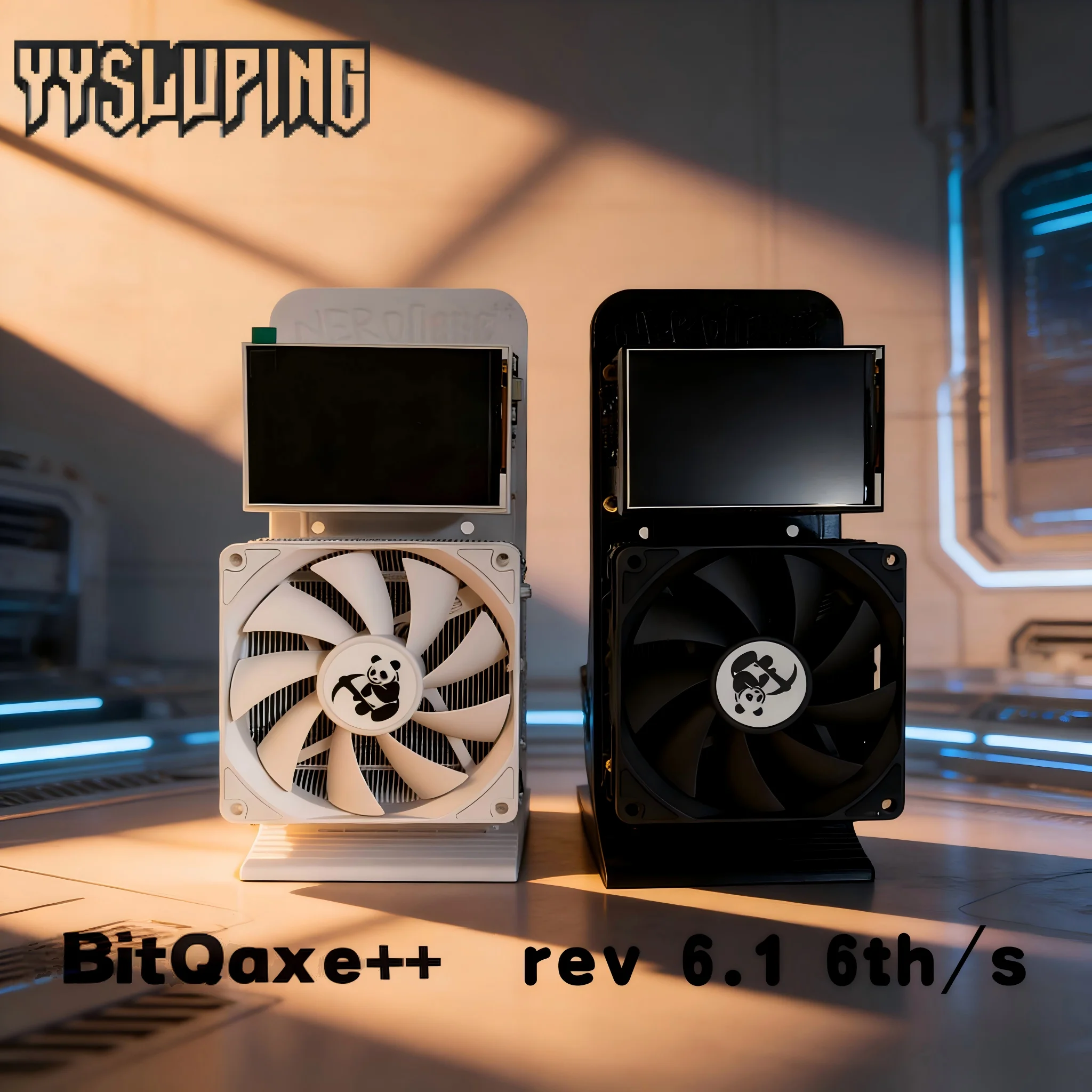 BitNerdQaxe++ Rev6.1 Bitcoin Miner 6TH/s 120W Low Power BTC Miner BM1370 Chip SHA-256 Crypto Mining Machine With Power Supply