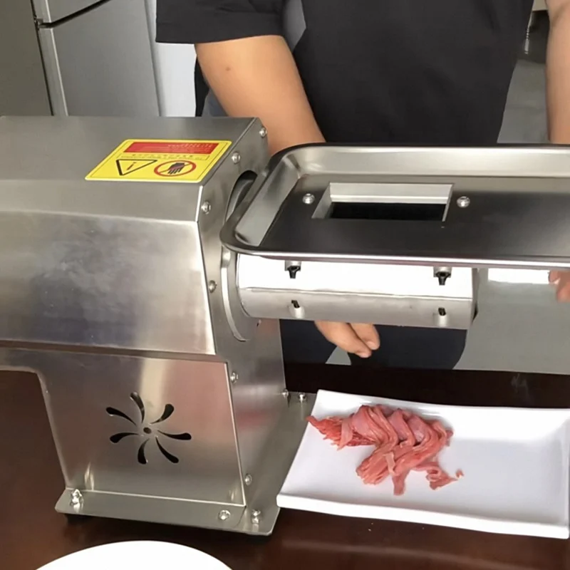 Commercial Kitchen Electric Meat Cutting Machine Meat Slicer 1.2/1.5MM Multifunctional Meat Slicer Cutter