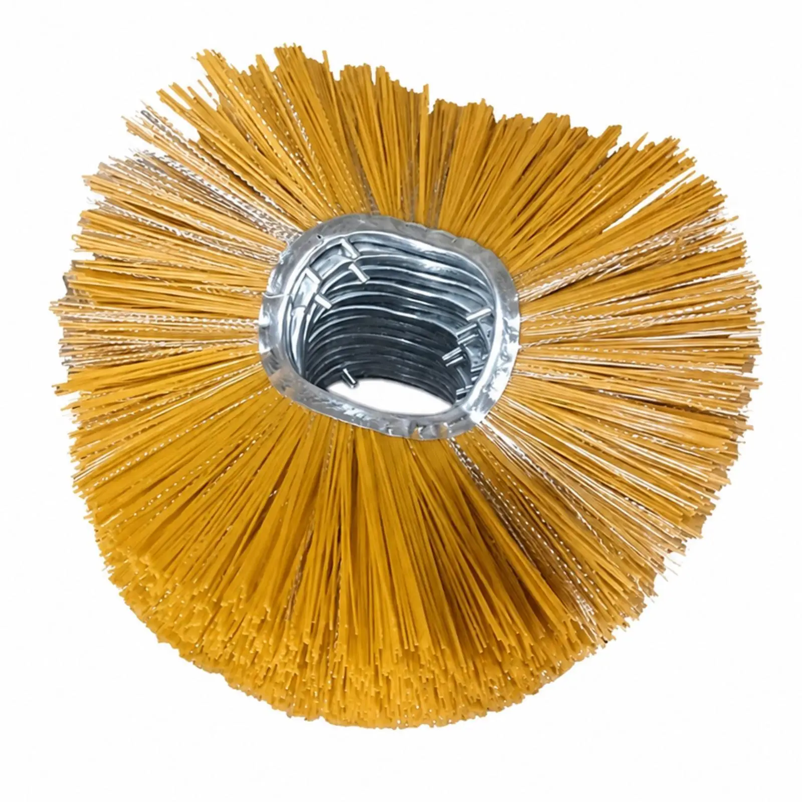 Rotary Sweeper Brush Section for Snow Removal Machine Metal Mounting Loop Dense Bristle