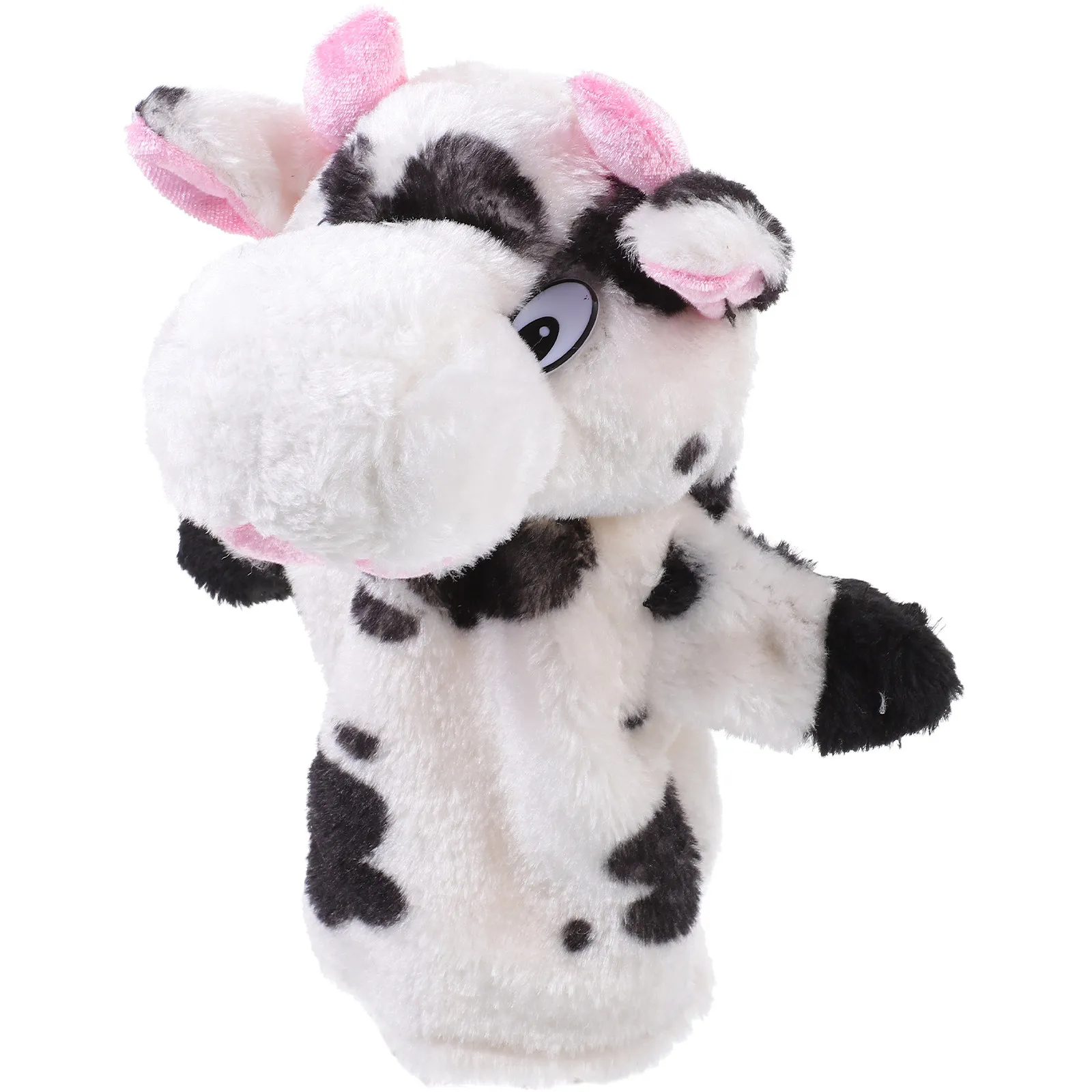 

Cow Themed Hand Puppet Soft Touch Comfortable for Toddlers Story Telling Activity Promotes Creativity Parent Child Engagement