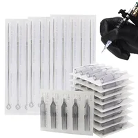 20/50/100 Uds 3RL 5RL 7RL 9RL 11RL agujas de tatuaje con 3/5/7/9/11RT puntas de tatuaje desechables grises Combo de tatuaje