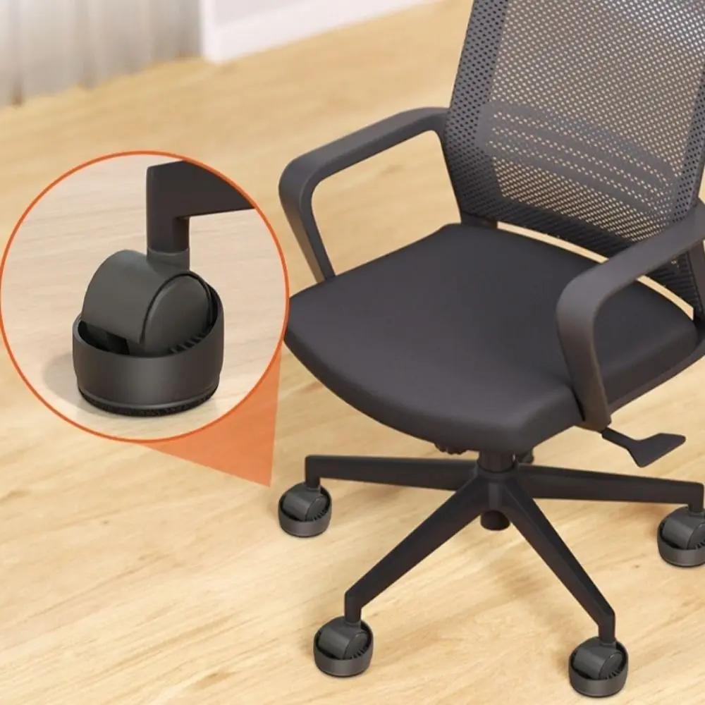 5Pcs Floor Protector Office Chair Wheel Silicone Anti-skid Furniture Wheel Caster Universal Prevents Scratches