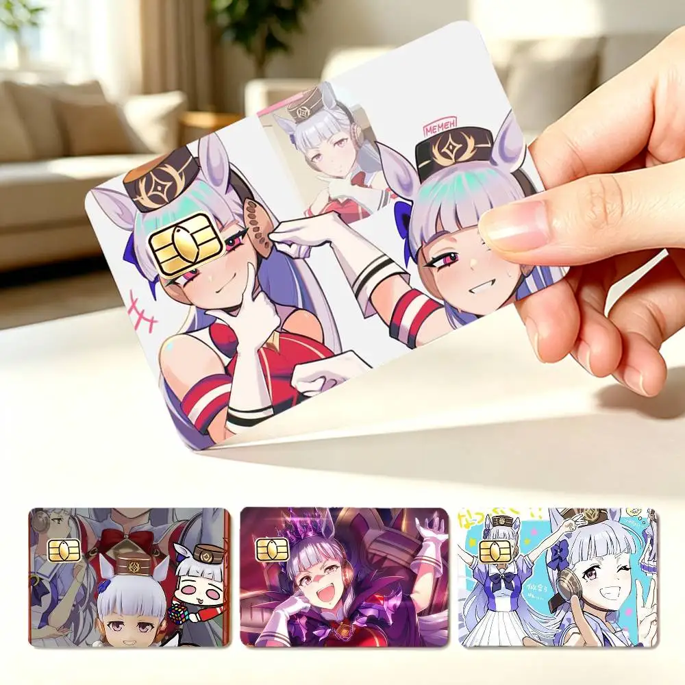 G-Gold Ship Umamusum  4pcs 1Set Card Stickers Small Waterproof Chip 4PCS Card Sticker Anti-Scratch