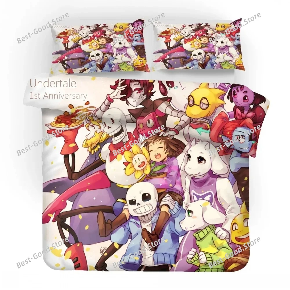 3D Game Undertale Sans Bedding Set Bedroom Decor High Quility Duvet Cover Home Textile Quilt Cover For Boy Girl Children Gifts