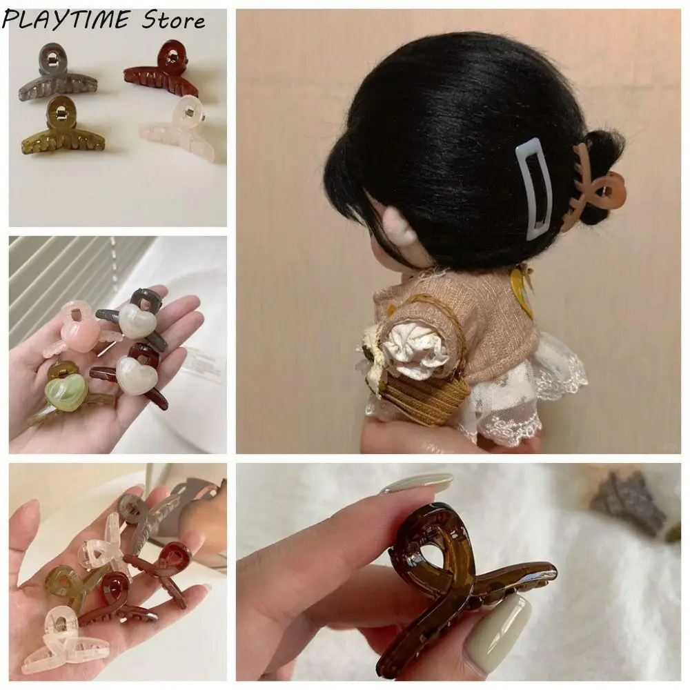 

4pcs/set Cotton Doll Hair Pins Doll Accessories 20cm Doll Wig Clips Mini DIY Hair Clips Plastic 4.5cm Shark Hair Catch