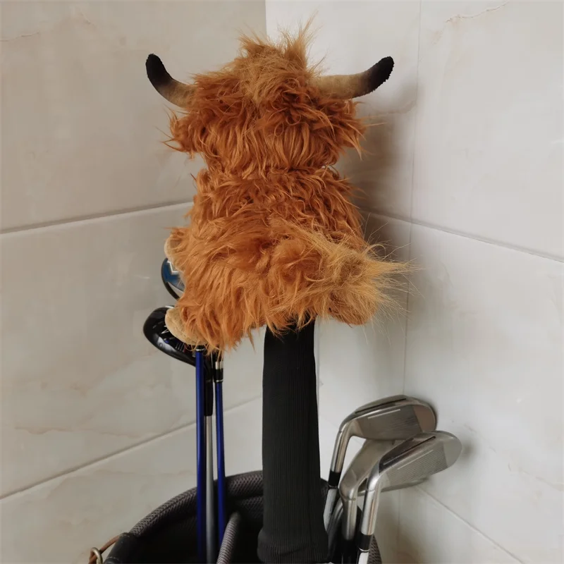 A Long-haired Yak Golf Driver Headcover Bull Golf Driver Woods Head Cover