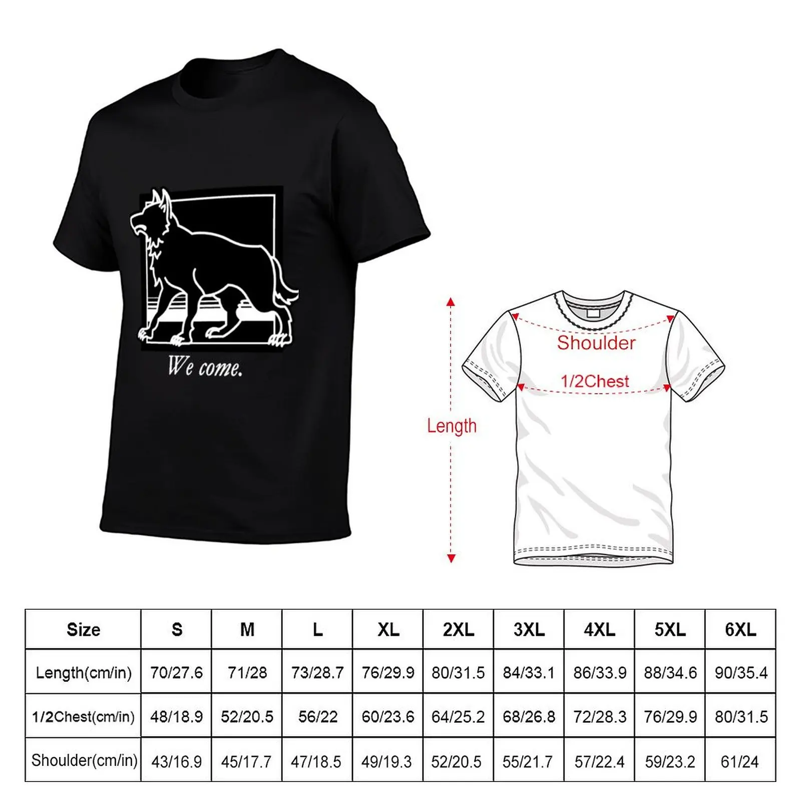 WOT Wolf Classic Chapter Icon With Quote T-Shirt Anti-Pilling Casual T-Shirt