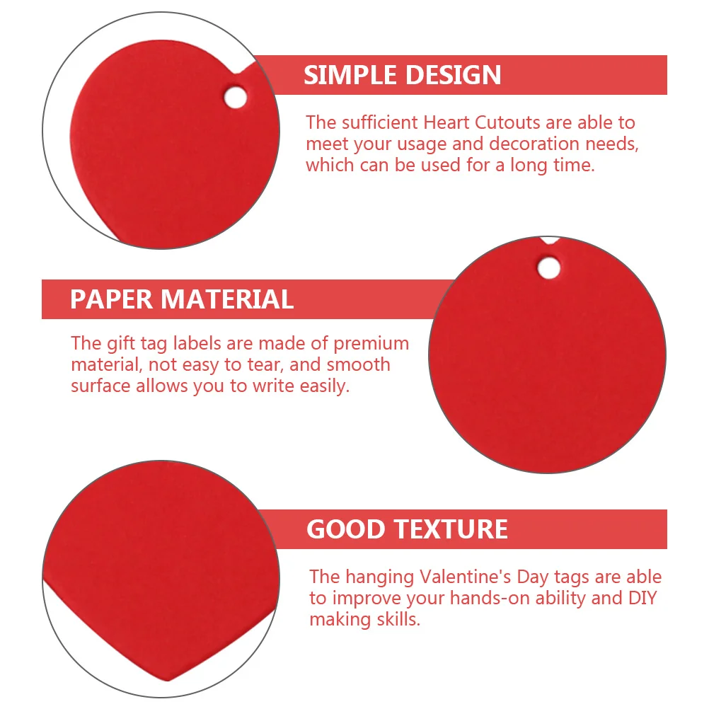 

300 Pcs Paper Force Christmas Packaging Materials Kraft Craft Crafts Crafting Blank Tags Hanging Valentine's Day Decoration