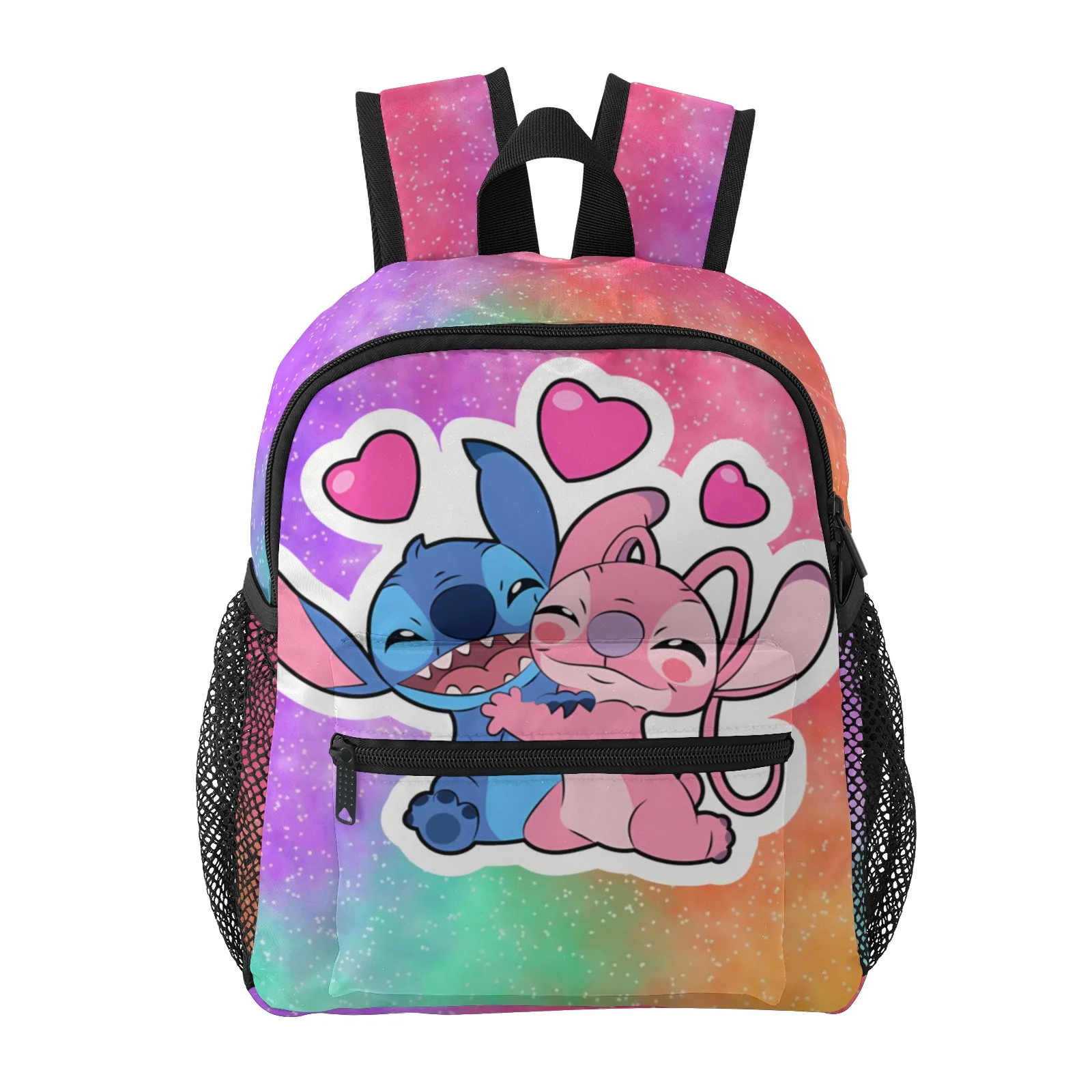 

Stitch - синие и розовые персонажи мультфильмов инопланетянина, обнимающие подростковые школьные рюкзаки, школьные рюкзаки с принтом для подростков Kinderga