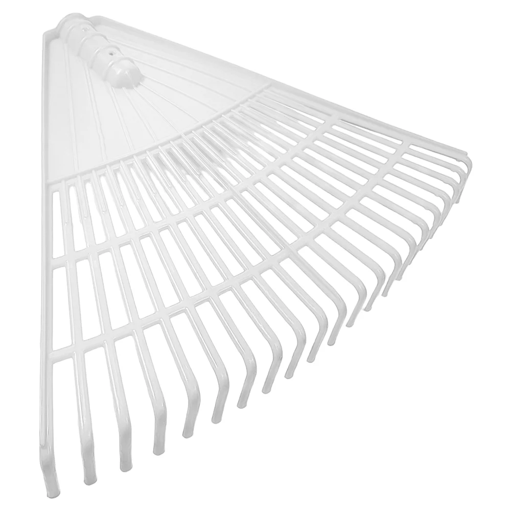Leaves Grass Rake Lawn Replacement Head White Plastic Rakes for Lawns Heavy Duty