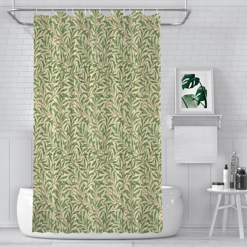 

Willow Boughs Unique decor Modern Fabric Bathroom Shower Curtains art design Print Curtain