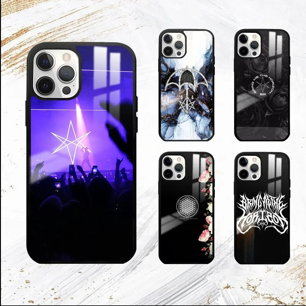 B-Bring Me the H-Horizon Phone Case For iPhone 16 15 14 13 12 11 Pro Max Plus Mini PC Fashion High Quality mirror phone case