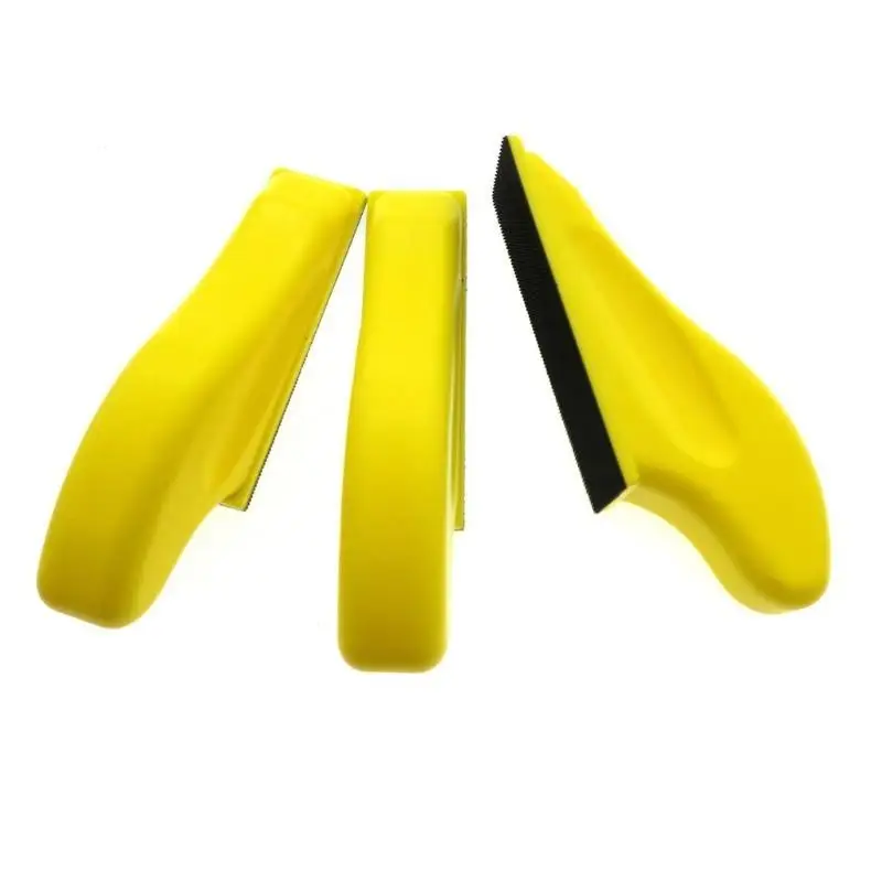 652F 2 Pcs Durable Hand Sanding Blocks 2.7x9cm/1.06x3.54 inches Sanding Disc Holder