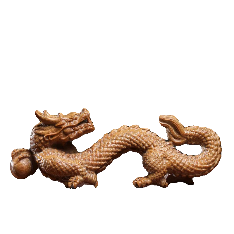 Guajacwood Rosewood Auspicious Dragon Mascot Tenglong Creative Handheld Artsy Object Zodiac Dragon Ornament Ornaments