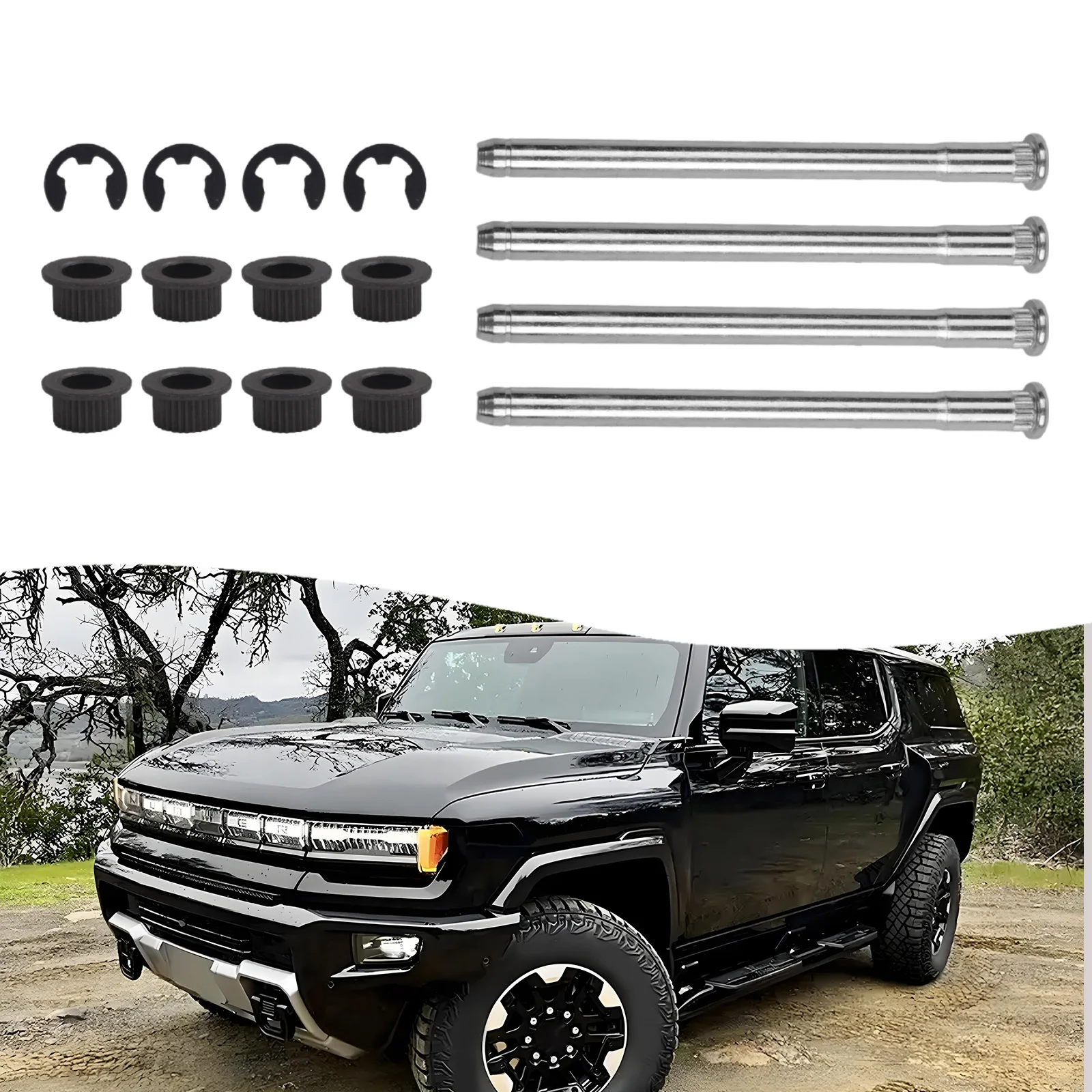 Vehicle Door Repair Grey Black Door Hinge Kit High Universality Fitment Precision Engineering Design Vehicle Door Restoration