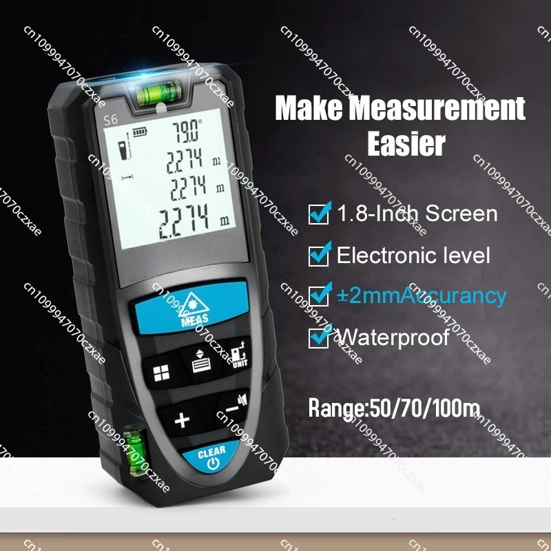 

Mini Handheld Laser Rangefinder Sight Laser Rangefinder with LCD Backlight 50m Digital Laser Rangefinder