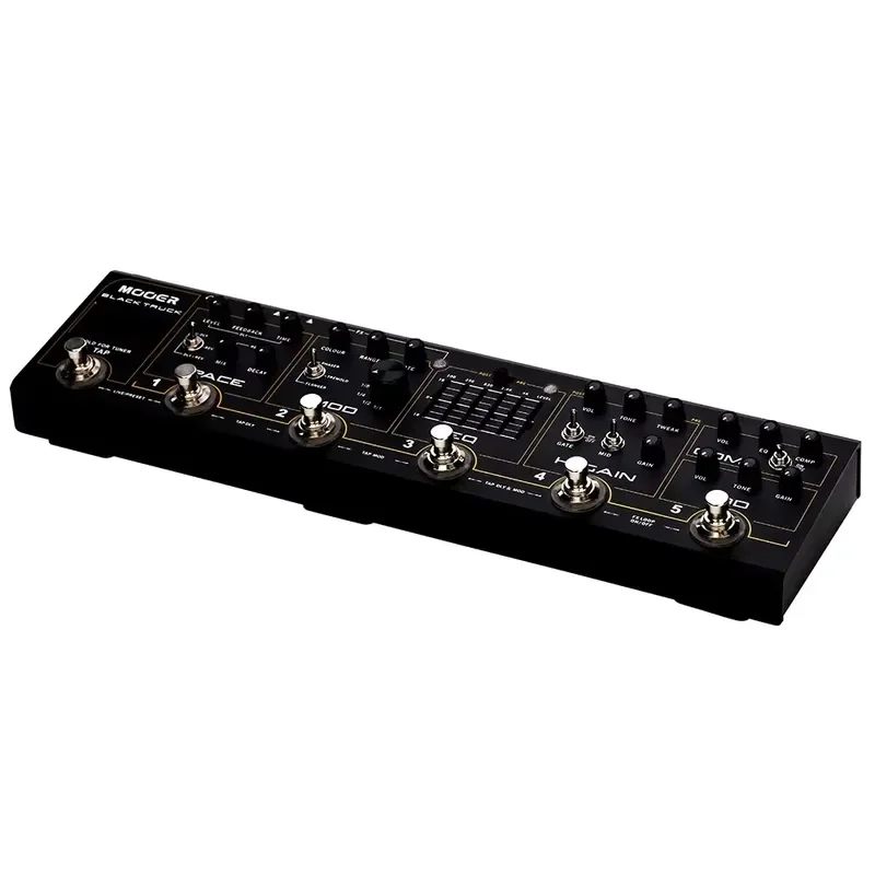 Mooer CPT2 Black Truck Combined Effect Pedal Built-in Compressor Overdrive Delay/Reverb Tuner Guitar Effect Pedal