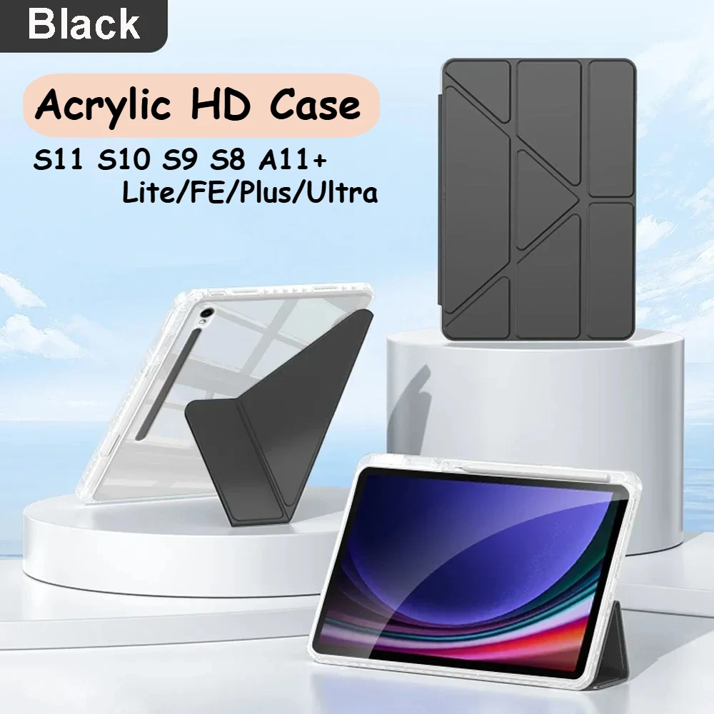 

For Samsung Galaxy Tab S11 , S11 Ultra S10 FE Plus Case For Galaxy Tab A11 + A9 S9 S8 S7 FE Plus 11 12.4 13.1 inch Acrylic Cover