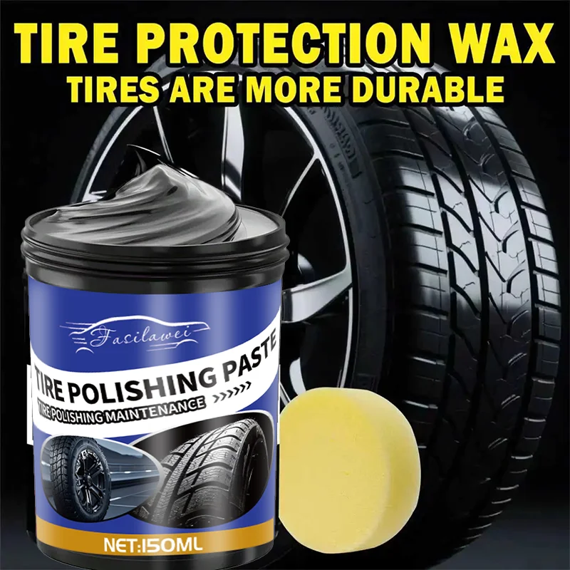 Good Car Tire Shine Wax - Long-Lasting Gloss Enhancer for Plastic Parts, Anti-Aging Protection, Fit for All Vehicles Application view 2
