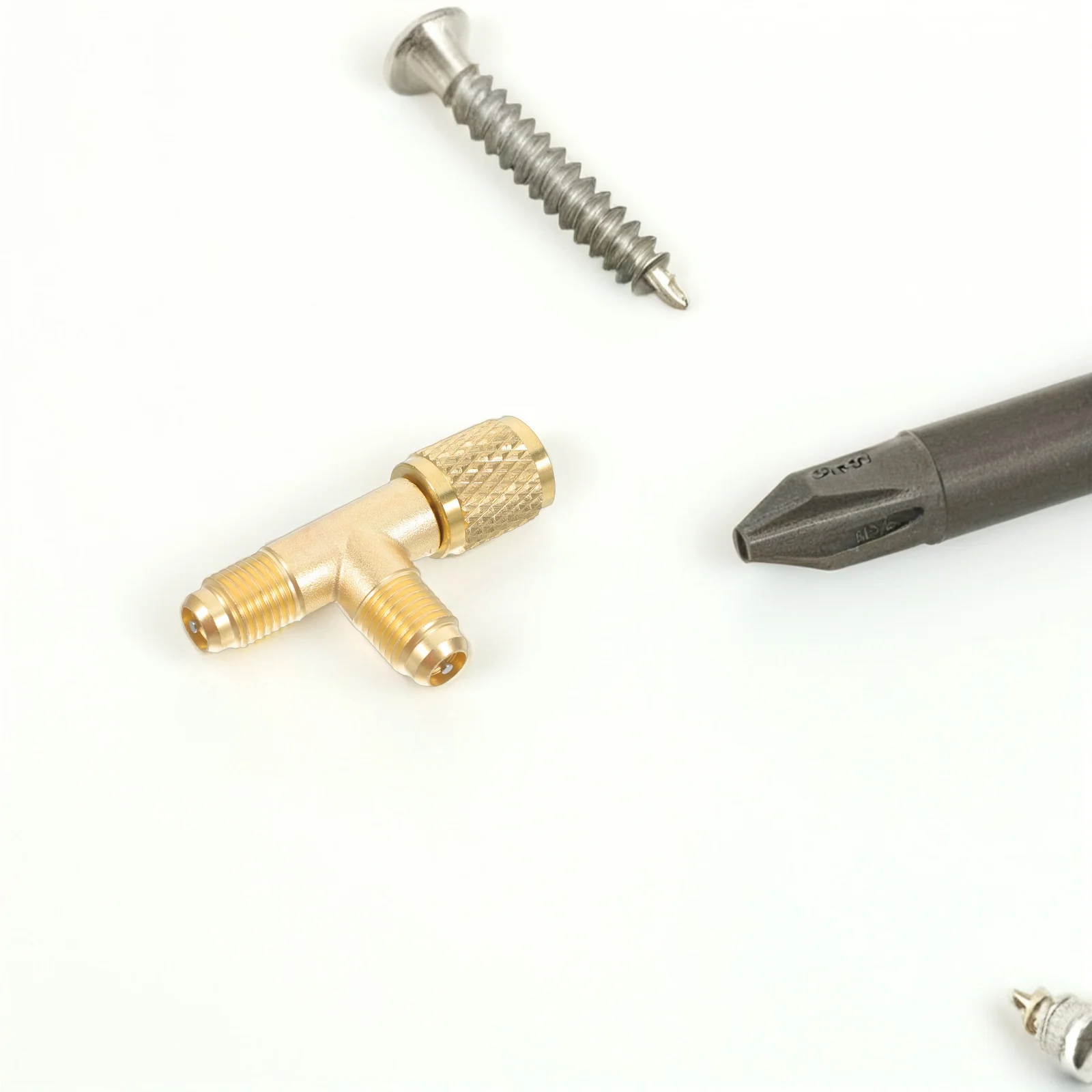 

Fluorine Tube Interface Air Conditioning Adapter Kit Hose Connector Conversion Tool 1 4 SAE Standard High Pressure Three Way Car