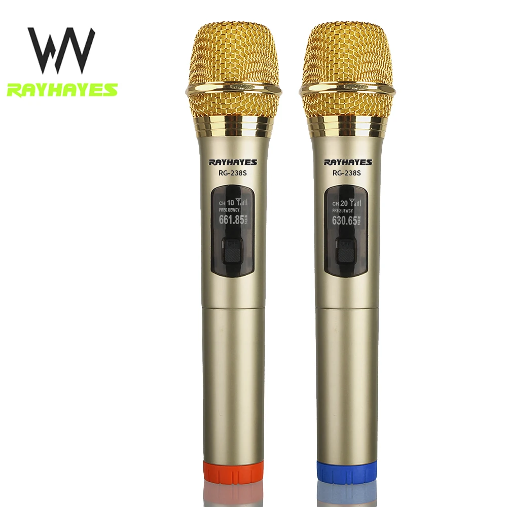 

RayHayes Rg Wireless Microphone Dual Handheld VHF Professional Mic For Karaoke