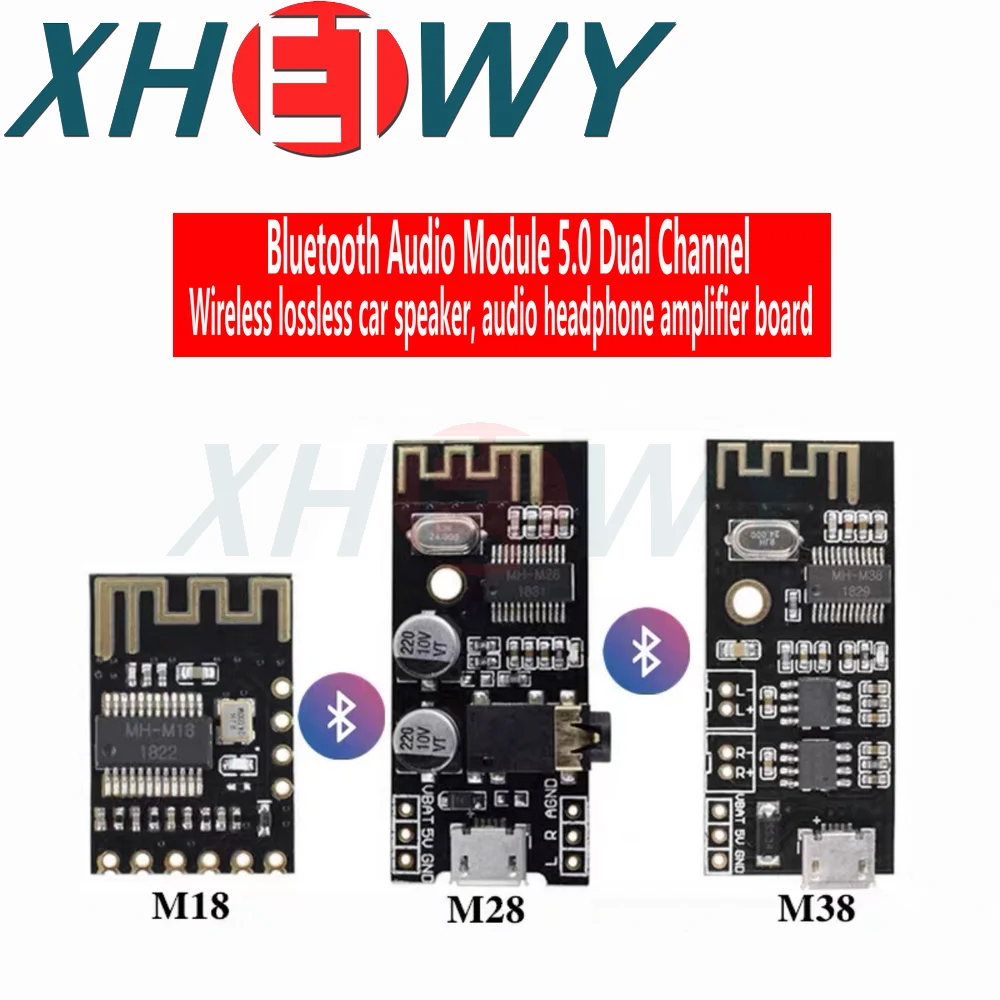 Wireless Bluetooth Audio Receiver Board Module MH-MX8 M18 M28 M38 BLT 20M 4.2 5.0 MP3 Lossless Decoder Stereo Electronic DIY Kit