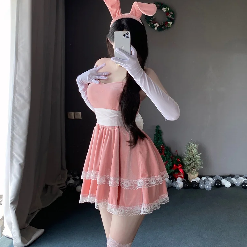 Seksowny aksamitny kostium na Halloween, uwodzicielski strój królowej balu, ubrania sceniczne Cisas, strój na występ S8.