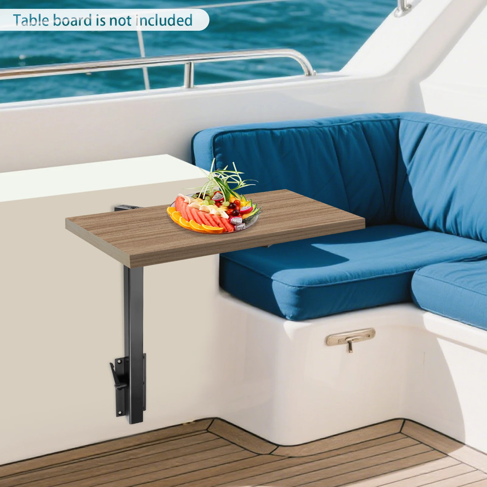 RV الجدول قوس 70lbs الحمولة طاولة دوارة الساق الارتفاع قابل للتعديل سبائك الألومنيوم قافلة الجدول الدعم #5