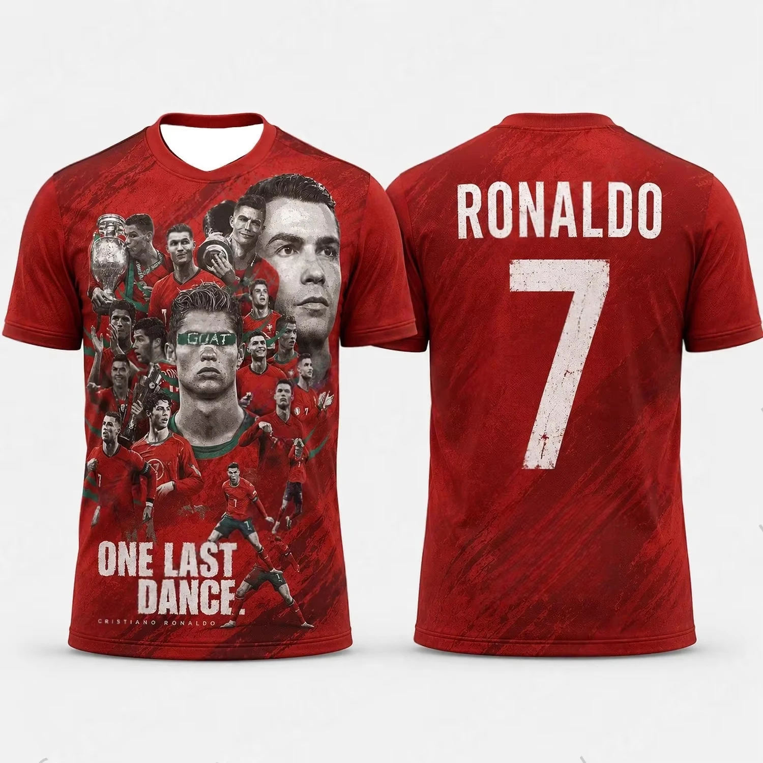 2026 Hot Sale Fashion Ronaldo Kids Soccer T-Shirt 3D Printed Football Star Fan Souvenir Jersey Breathable Sports  for Daily Wear