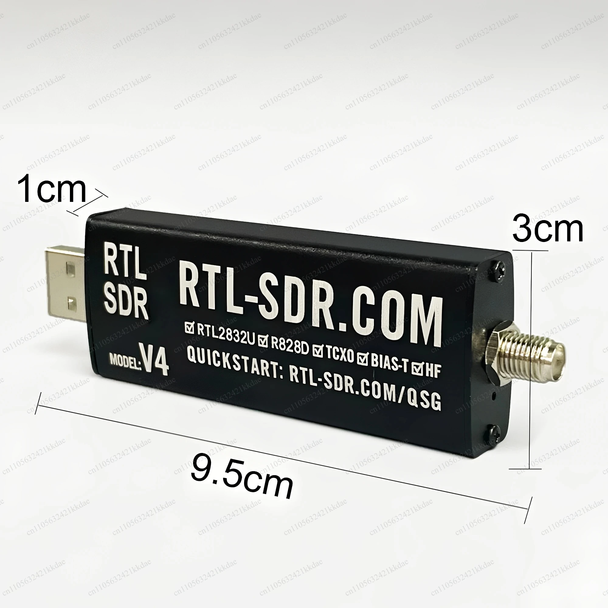 For RTL-SDR Blog V4 RTL SDR V4 R828D RTL2832U 1PPM TCXO SMA RTLSDR Software Defined Radio Receiver with Multipurpose Antenna view 6