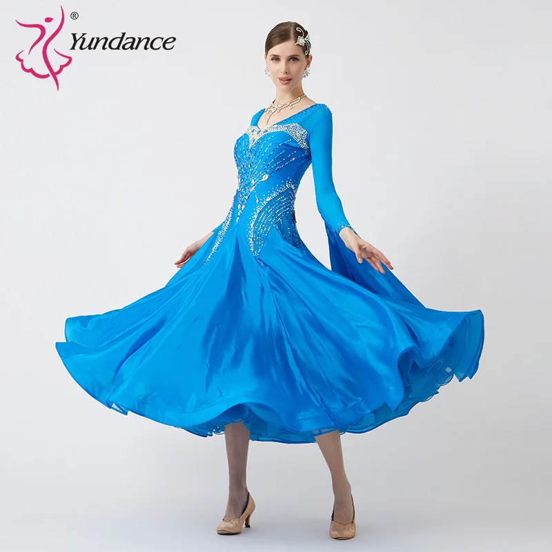 

B-23014 Новое бальное платье по международному стандарту, высококачественное, из шелка с жемчужным эффектом, для продажи