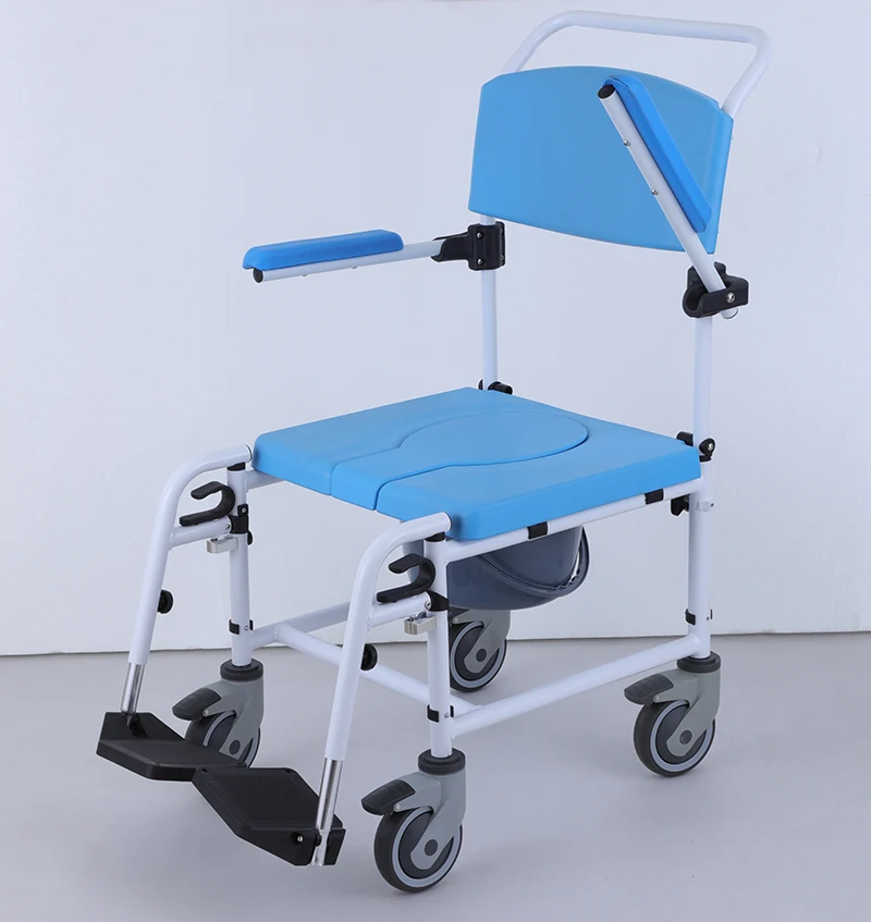 كرسي استحمام خفيف الوزن من الألومنيوم لكبار السن والكبار، كرسي متحرك ناعم، وظيفة العلاج الطبيعي، منتج طبي صحي #5