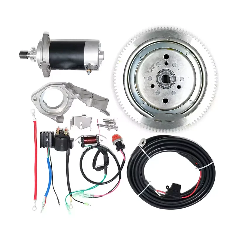 Für Yamaha 63V-85550-00 61N-85550-10 66T-85550-00 15 PS 2-Takt-Bootsmotoren Elektrostart 2-Takt-Motorsatz Elektrostart-Kit