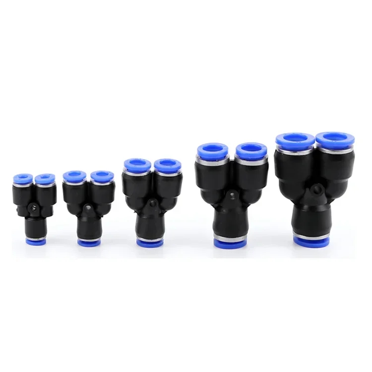 5/10pcs Air Pneumatic Tube Fitting OD 4mm 6mm 8mm 10mm 12mm 14mm 16mm T Y L I Tpye PV Push In Pipe Hose Plastic Quick Connector