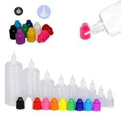 50PCS 3-120ml LDPE Dropper Bottles Plastic Liquid Small Dropper Bottles Empty Squeezable Dropper Bottles Eye Dropping Containers