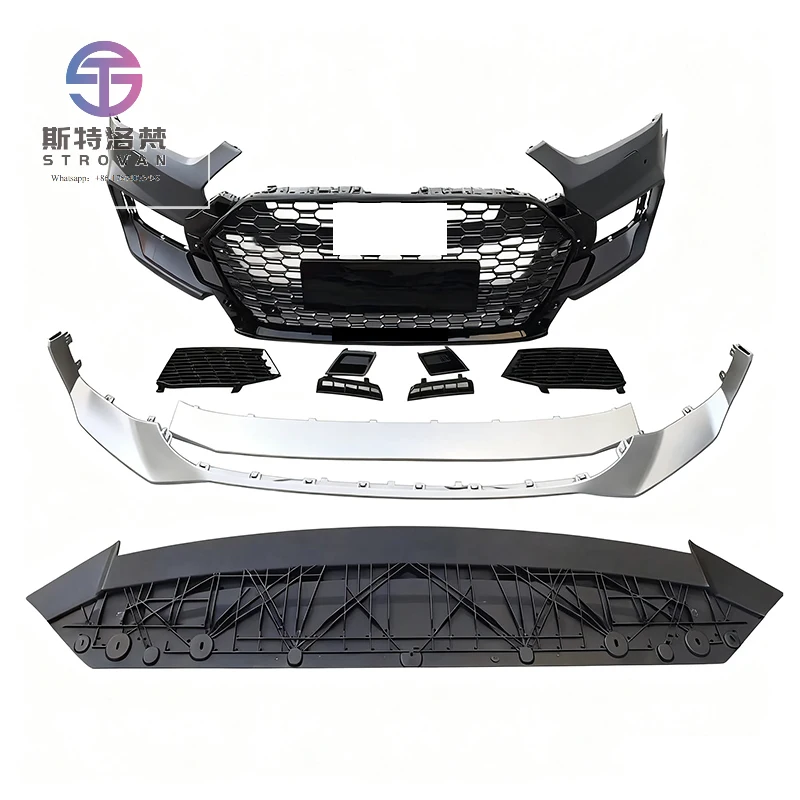 

Best-selling Car Body Kit Front Bumper with Honeycomb Grille for A5 S5 B9 Upgrade to RS5 2017-2019