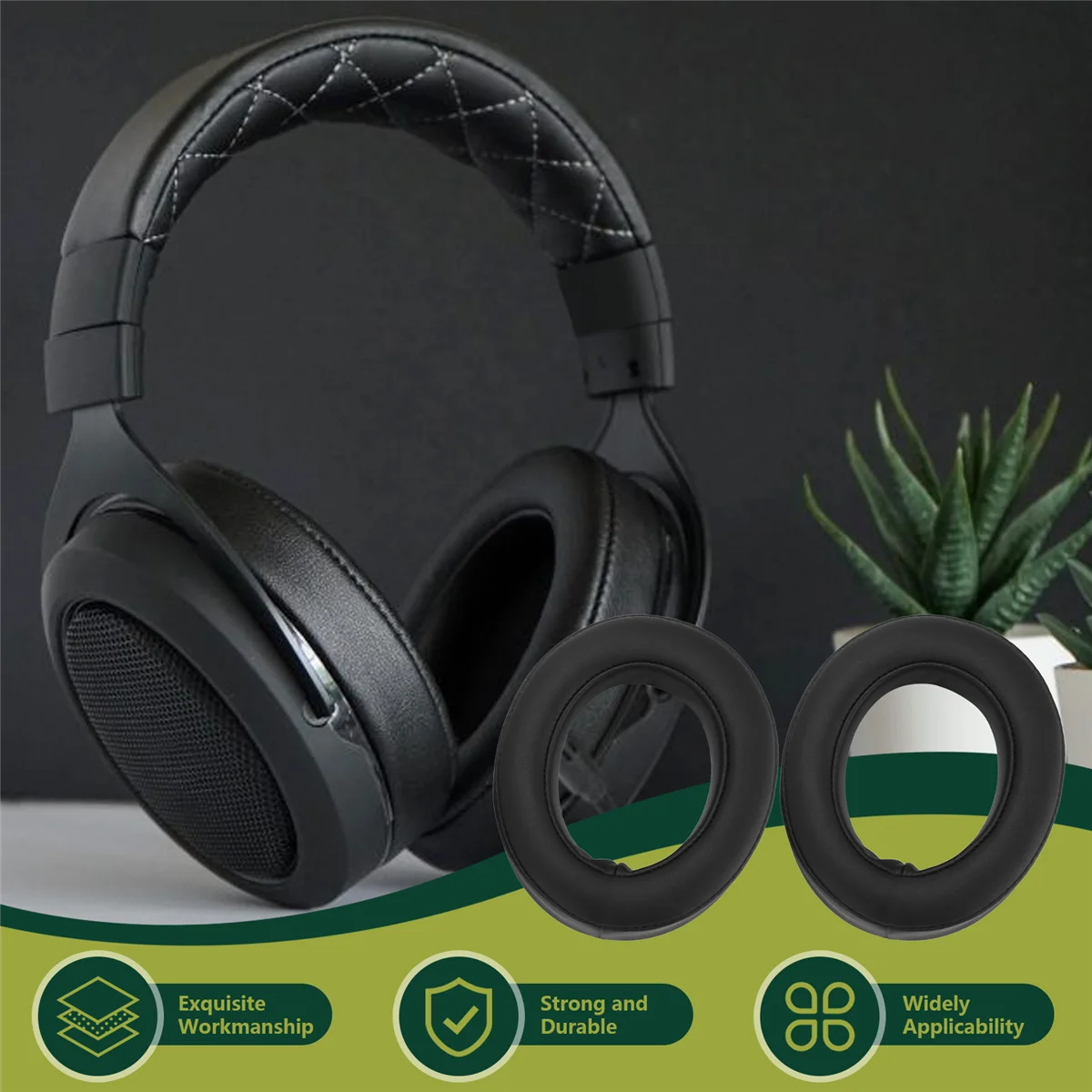 HS50 Pro HS60 Pro HS70 Pro 게임용 헤드셋, 헤드폰 수리 이어 패드 용 FZFZ 이어 쿠션 패드 교체