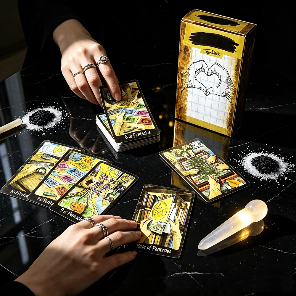 タロットカード 78枚入りタロットデッキ アートユニークで神 - Party Games Mystery のレビューと価格