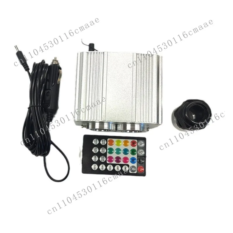 12vRGBW Double Head Scintillation with Turntable Car Home Roof Ceiling Gypsy Star 500 Optical Fibers 3 Meters
