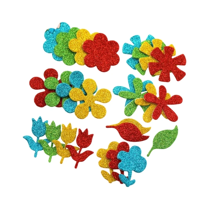 Sparkling Number Heart Star Decorative Sticker Adhesive Foam Sticker for Kid 77JC