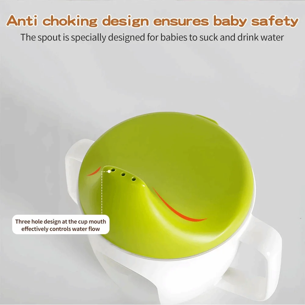 Cute Portable Feeding Bottle 150ML Leakproof Duckbill Cup with Handle with Scale Training Cup Learning