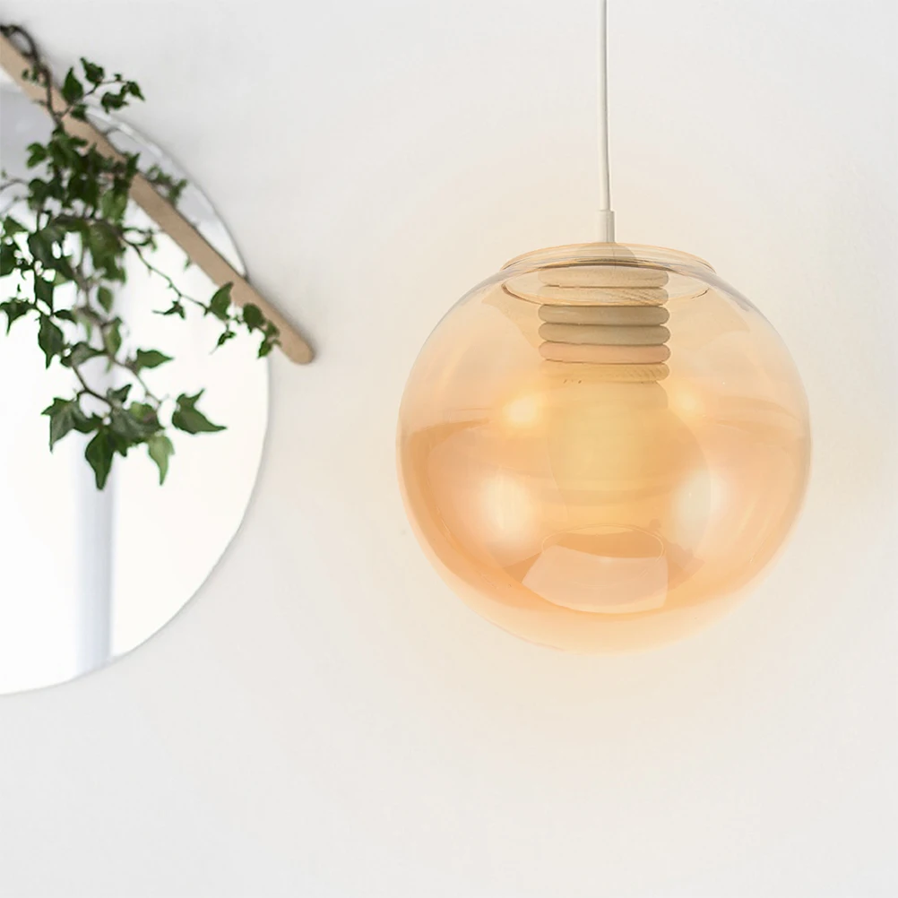 Paralume in vetro da soffitto retrò di grandi dimensioni di ricambio per lampade Globo glassato fuliggine