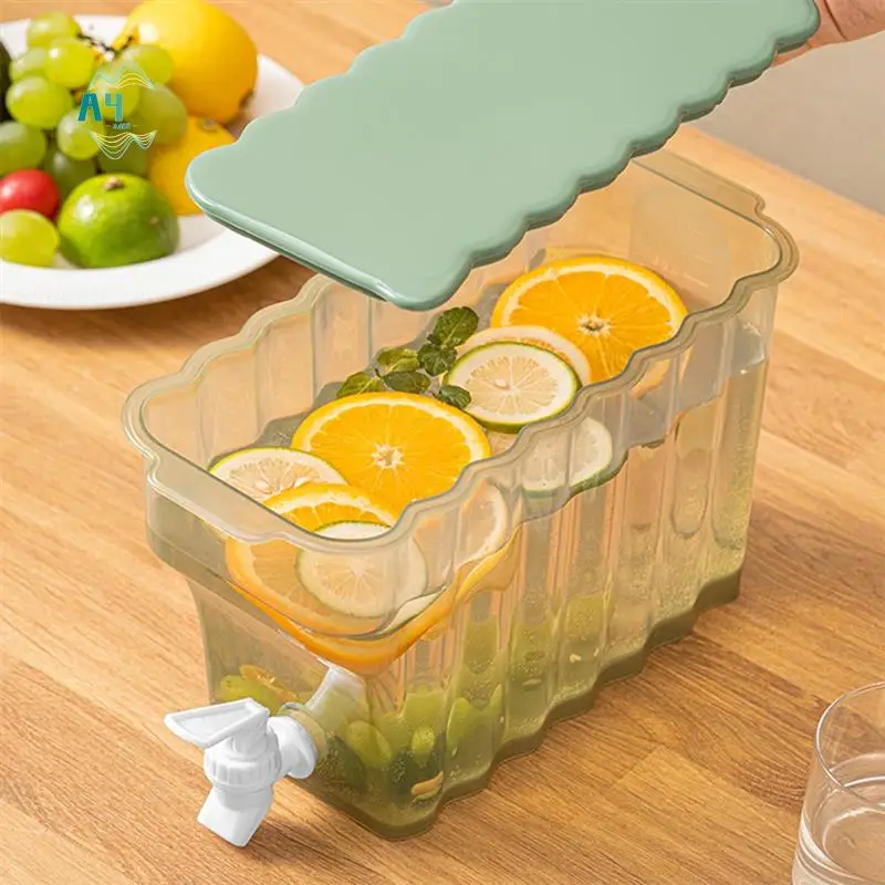 A40Z-Cold Water Kettle With Faucet Sealed Household Juice Bottle Refrigerator Cold Kettle For Fruit Tea Flower Tea