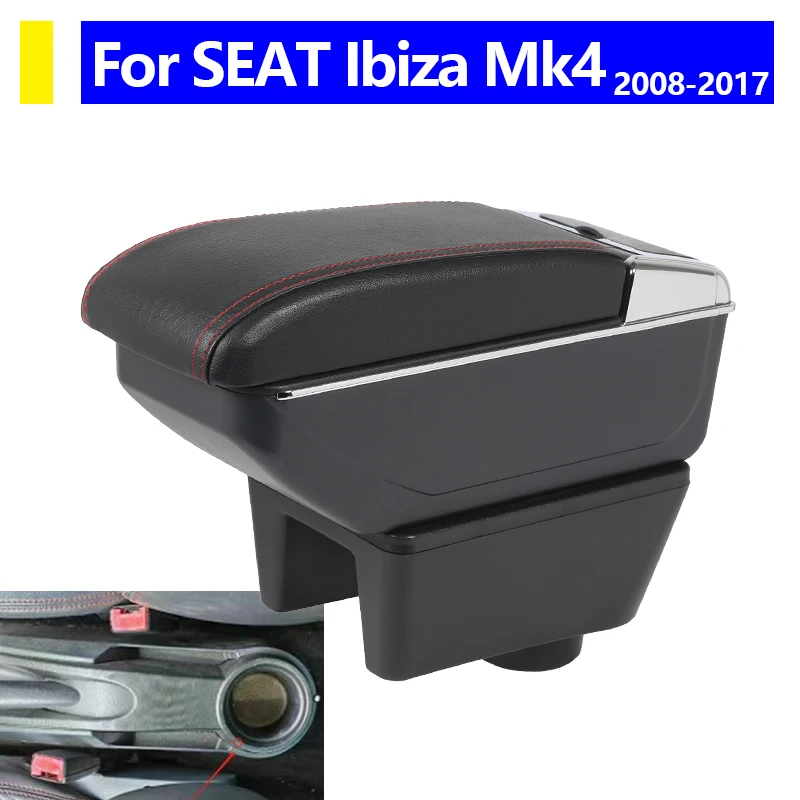 

Armrest For Seat Ibiza For Ibiza MK4 6J 2008-2014 2015 2016 2017 Interior Design Car Console Armrest Storage Box Car Accessories